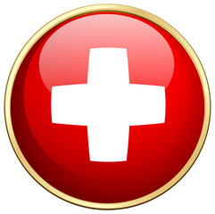 Flag icon design for Switzerland