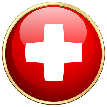 Flag icon design for Switzerland