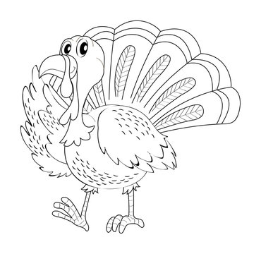 Doodle animal for turkey