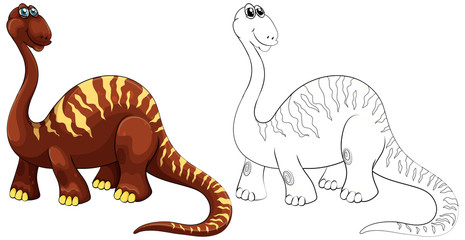 Doodle animal for brachiosaurus