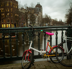 Fototapeta premium bike over the canal 