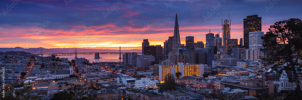 Canvas Prints San Francisco at Dawn