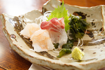 刺し身とわさび