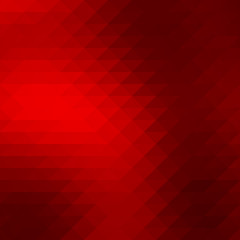 Fototapeta premium Deep burgundy red rows of triangles background, square