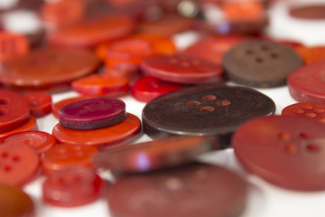 Brown sewing buttons background