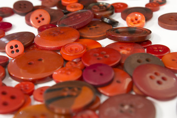 Brown sewing buttons background