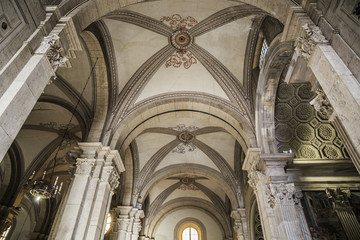 Interior of Nostra Signora del Sacro Cuore in Rome, Italy