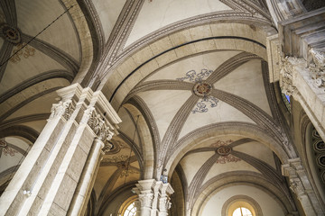 Interior of Nostra Signora del Sacro Cuore in Rome, Italy