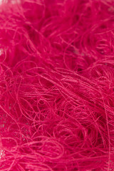 Neon Red sewing thread background