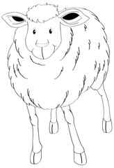 Doodle animal for sheep
