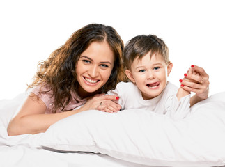 Happy family at home