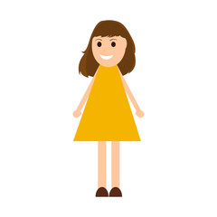 Young woman cartoon 