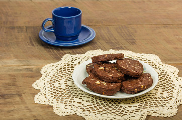 Cookies with blue mug
