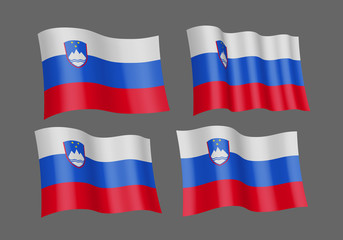 Slovenia Flag. Vector Format