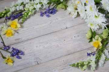 Fototapeta na wymiar white flowers on white