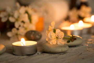 Items for spa, towels