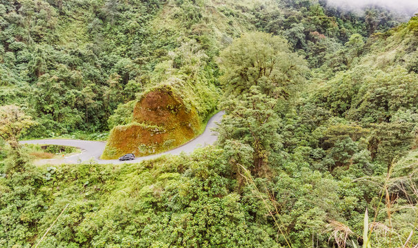 Costa Rica road 126 near Cinchona in Alajuela province