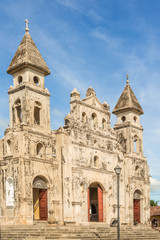Fototapeta na wymiar Our lady of Guadalupe Church, Granada, Nicaragua