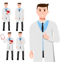 Male doctor different poses