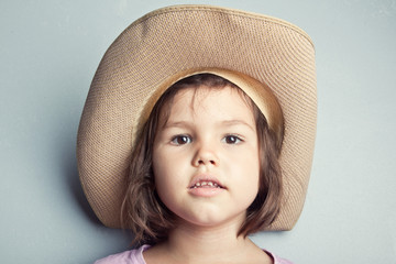 Child in cowboy hat 