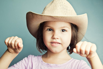 Child in cowboy hat 