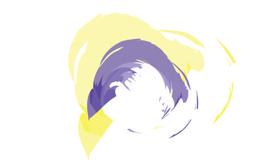 Purple and yellow circle