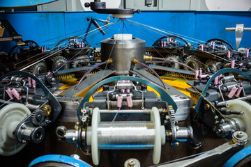 Fototapeta premium Coil with coiled wire.