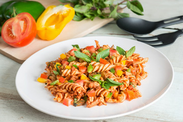 Pasta with tomato sauce
