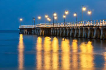 Obraz premium Baltic Sea winter time, Gdynia Orlowo, Poland