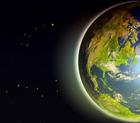 North America from space