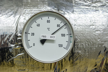 Temperature indicator circular circular.