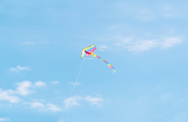 Air serpent in blue sky background