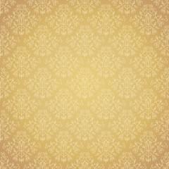 Seamless holiday golden pattern. Seamless pattern can be used for wallpaper, pattern fills, web page background,surface textures, wrapping paper. Floral textile background