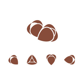 Buckwheat. Icon set