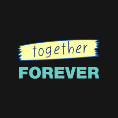 Doodle lettering about love