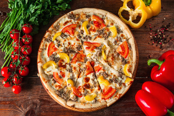 Pizza Fast Food Restaurant Menu Ingredients Italian Cuisine National Concept
