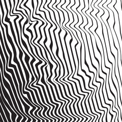 Halftone pattern background striped waves. Vector lines waved  