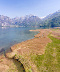 Natural reserve of Pian di Spagna and Novate Mezzola in Valchiavenna