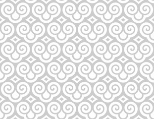 Seamless dragon scale pattern. Vector background. Japan style.