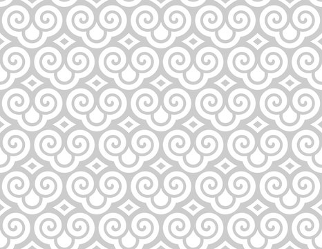 Seamless dragon scale pattern. Vector background. Japan style.