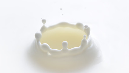 Fototapeta na wymiar Beautiful Milk Splash