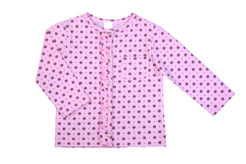 children's baby's undershirt isolated on a white background