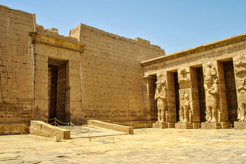 Historic ruins of the Anscient Temple of Karnak in Luxor, Egypt