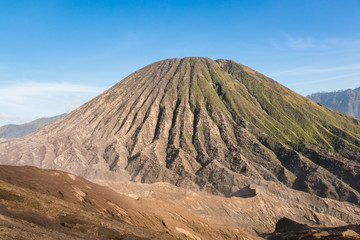 Close-up of Mount Batok (Mt.) in Bromo Tengger Semeru National Park, East Java, Indonesia.