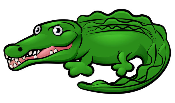 Crocodile Alligator Animal Cartoon Character
