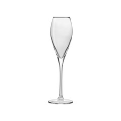 Glass transparent empty glass for drinks, isolated on white background.