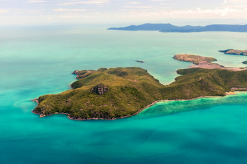 Aerial view of the Whitsunday Islands