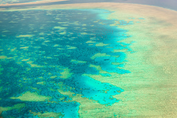 Fototapeta na wymiar Aerial view of the Great Barrier Reef