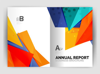 Triangle business print template