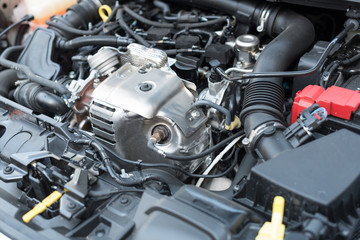 View of engine compartment